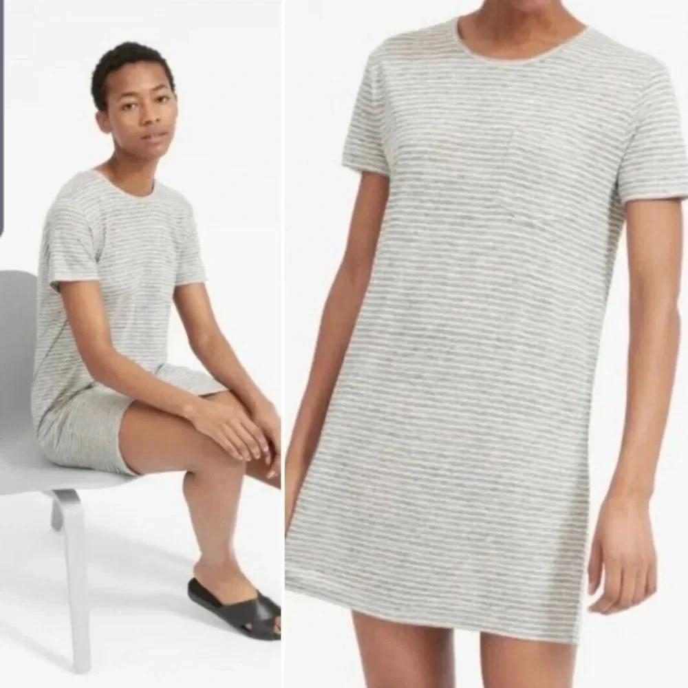 Everlane 100% Linen Tee Shirt Dress
